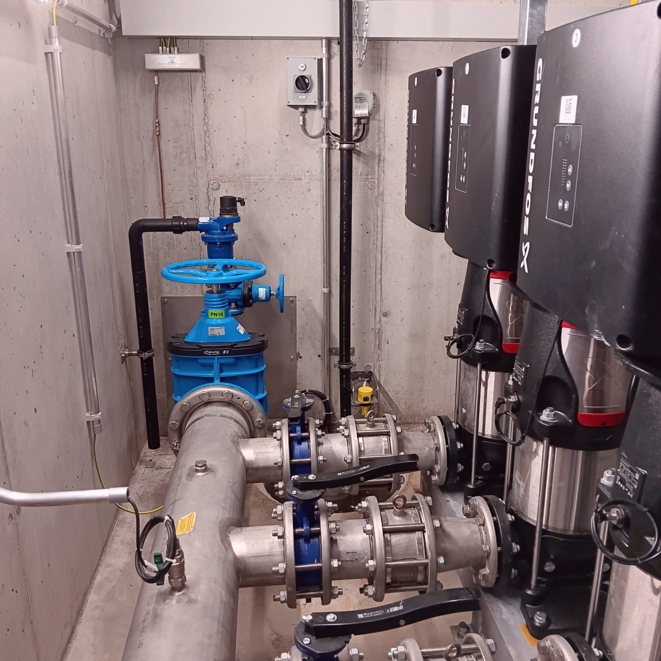 Fotos vom revidierten Pumpwerk Lätten